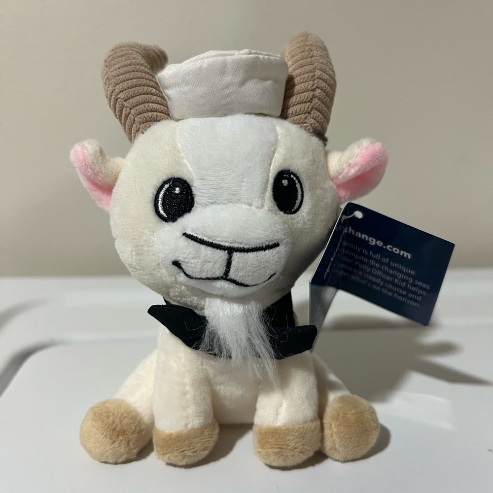 Navy Pride 5” Petty Officer Goat Plush